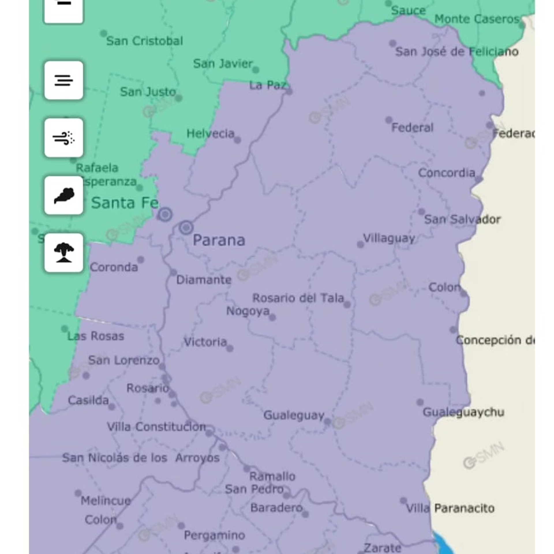 Advierten sobre la presencia de bancos de niebla en toda la provincia este viernes